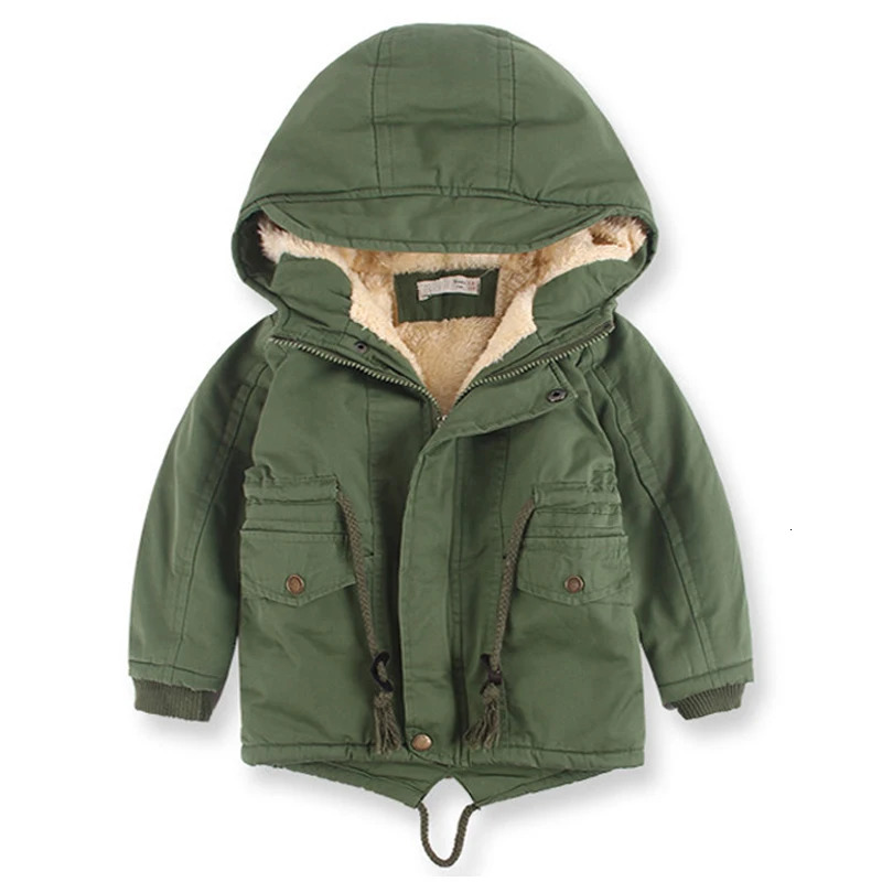 Children Winter Fleece Outdoor Jackets for Boys Hooded Warm Kids Boy Outerwear Windbreaker Autumn Casual Baby Boy Coats Clothing 241008