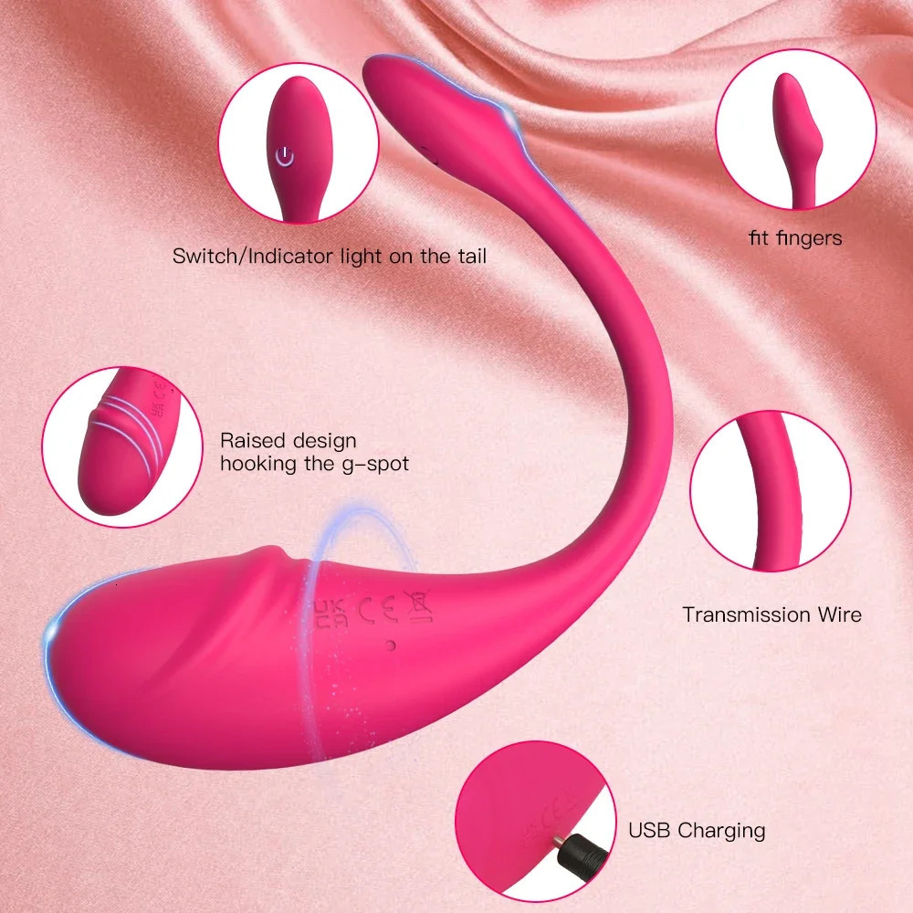 Wireless application remote control egg vibrator sex toy for women wearable vibrating Kegel vaginal ball Bluetooth Gspot anal dildo 241009