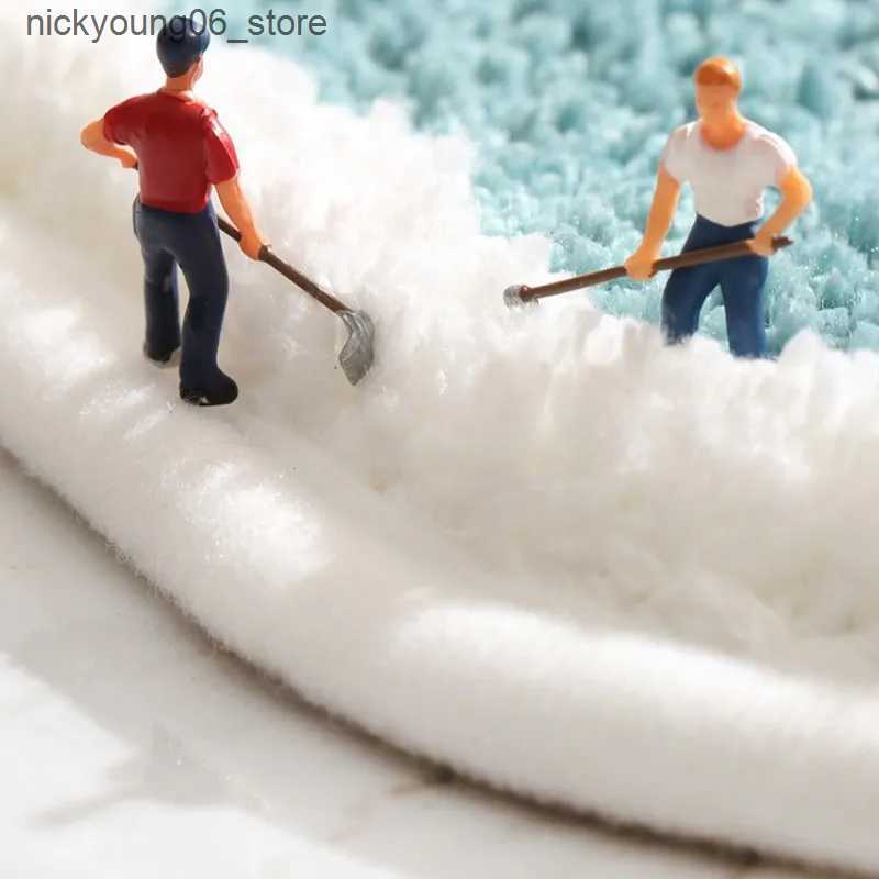 Non-Slip Bath Mats Inyahome Flower Shaped Bathmats Non-Slip Plush Shaggy Bath Carpet For Kids Bathroom Floor Tub and Shower Mats Badezimmer Teppich L2