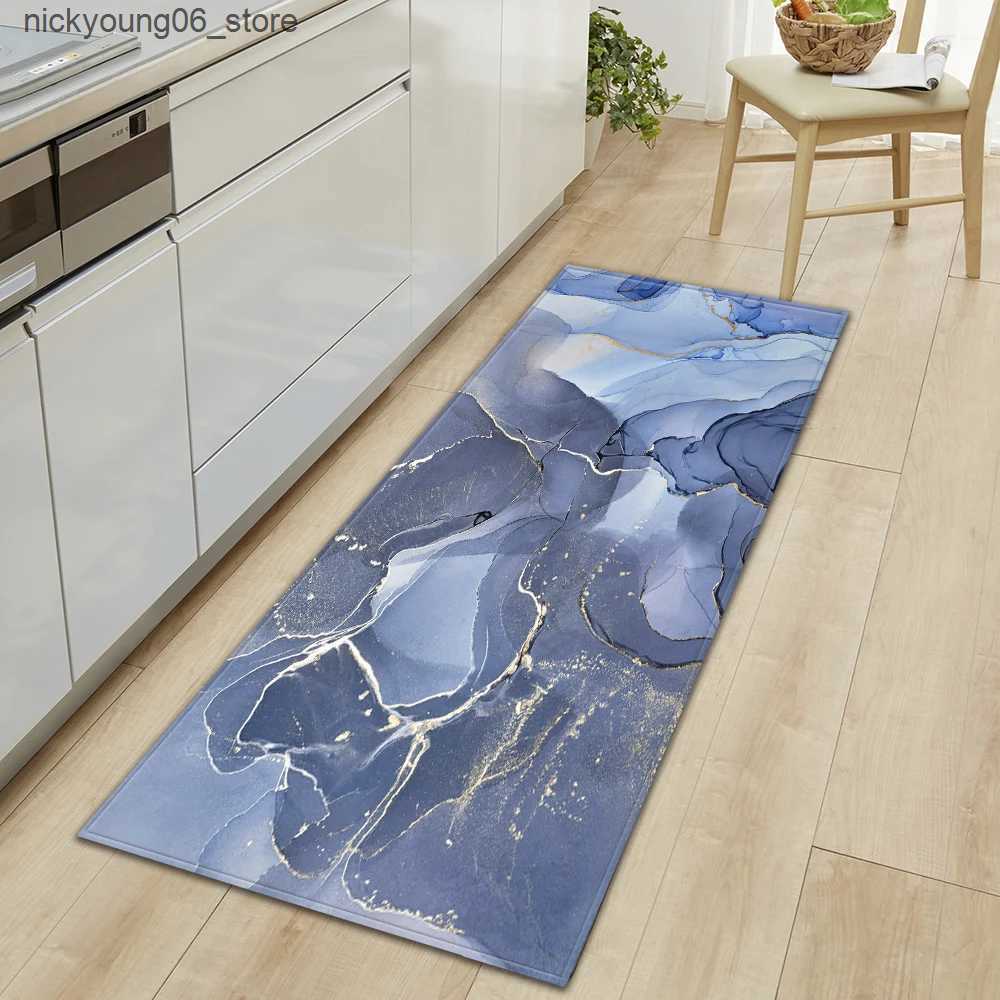 Non-Slip Bath Mats Modern Kitchen Mat Home Hallway Entrance Doormat Living Room Bedroom Floor Decor Carpet Balcony Bathroom Door Anti-Slip Foot Rug L2