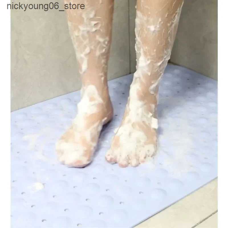Non-Slip Bath Mats NEW Bath Mat 36x71cm Suction Cup Safety Shower Bathtub Mats Non Slip Bathroom Floor Mat PVC Waterproof Massage Foot Pad L240910
