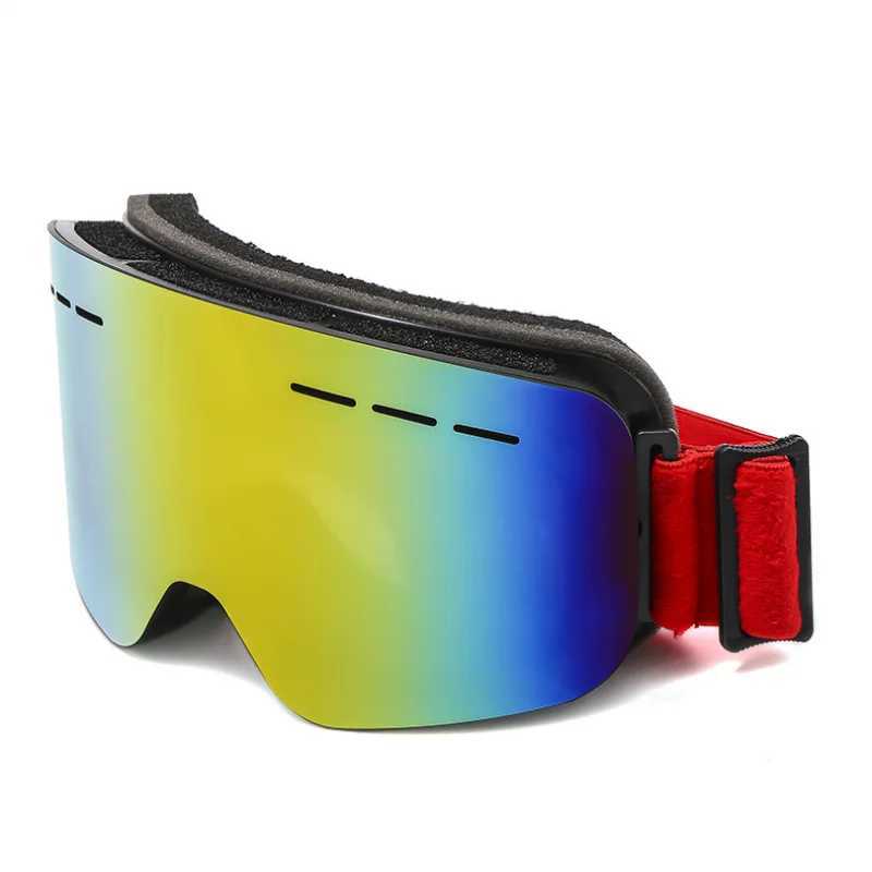 Double layer polarized anti fog cylindrical skiing goggles box set for outdoor installation with snow glass H305 CL241010