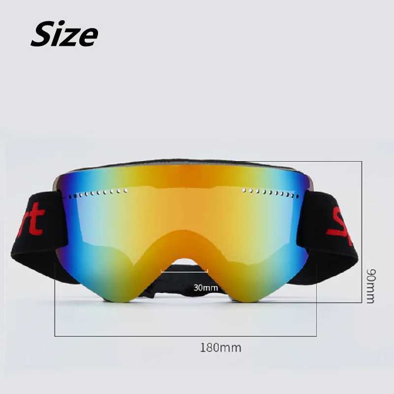 Ski goggles double-layer UV400 anti fog large ski mask polarized lens CS glasses skiing mens motorcycle ski board goggles CL241010