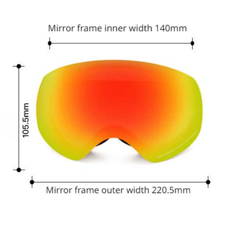 New boys and girls childrens skiing glasses double-layer windproof and fog proof mountain skiing cycling sports snowboarding childrens goggles CL24101