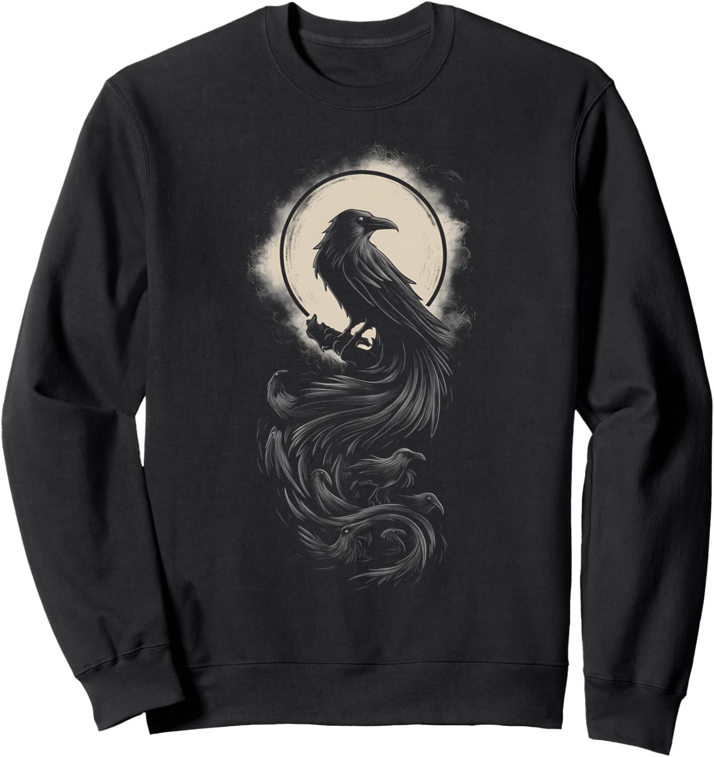 Long Sleeve Shirts for Men sweatshirt Raven Bird Cool Birdwatching Birder Bird Design Sweatshirt T shirt Tee Streetwear Casual tops clothes