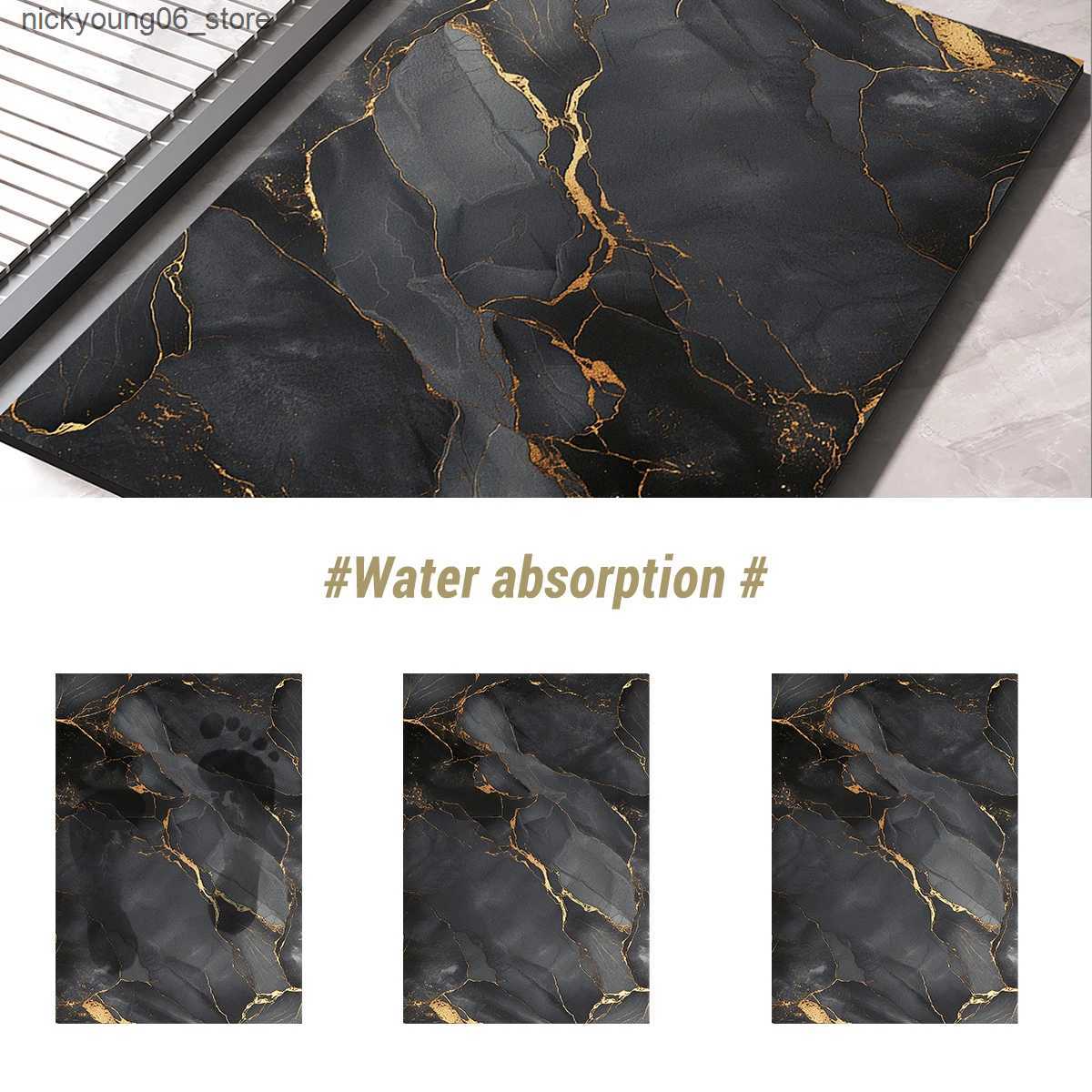 Non-Slip Bath Mats Luxury Bath Mat Bathroom Rug Super Absorbent Foot Floor Mats Quick Dry Non-Slip Shower Pad Toilet Carpet Entrance Doormat L240910