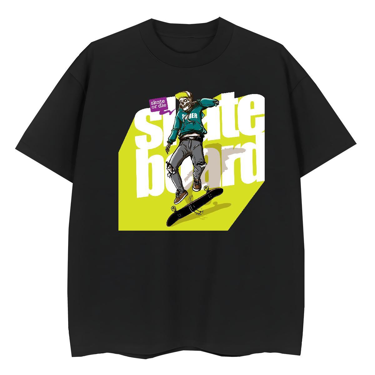 Classic T Shirt For Woman 230g Pure Cotton Breathable Short Sleeve Casual Daily Wear skull Women Tshirts Designer Nice Custom Print Oversized Tops Shi