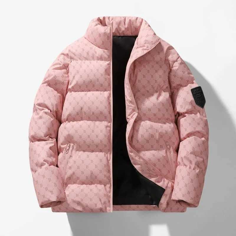 Men's Down Parkas 2024 New Men Down Cotton Coat Winter Jacket Short Loose Simple Parkas Thicken Warm Fashion Outwear Lovers Leisure Overcoat Y241