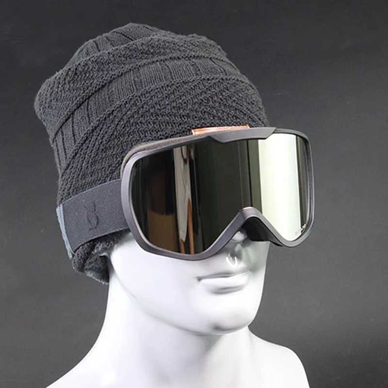 BOLLFO 2022 brand professional ski goggles double-layer lens anti fog UV400 ski goggles mens snow goggles gift bag CL241010