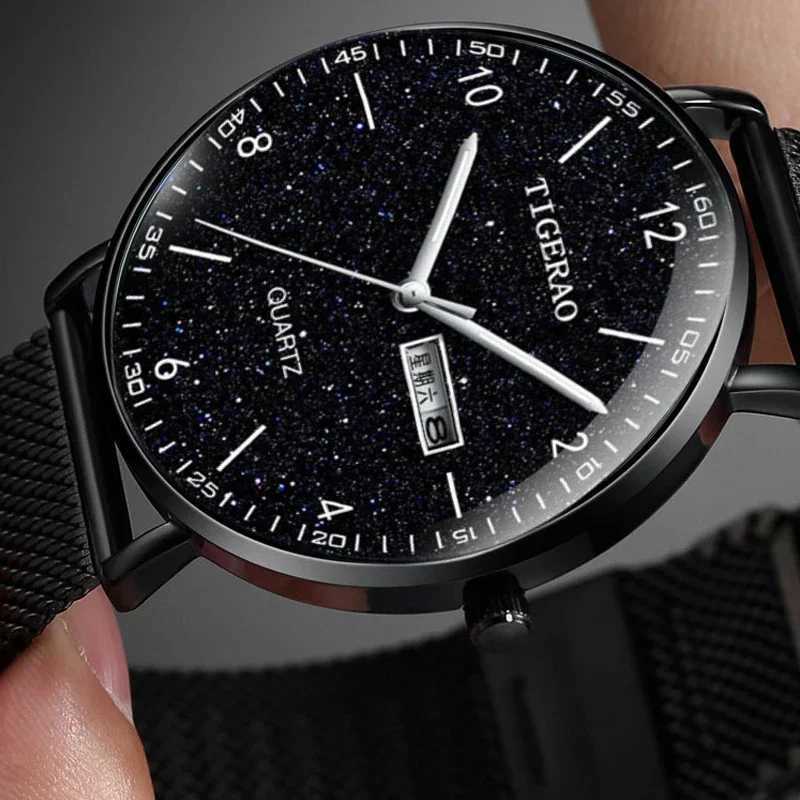 Luxury Mens Student Watches Campus Casual Trend Starry Sky Dial Wristwatch Ultra Thin Waterproof Night Light Watch reloj hombreX241010