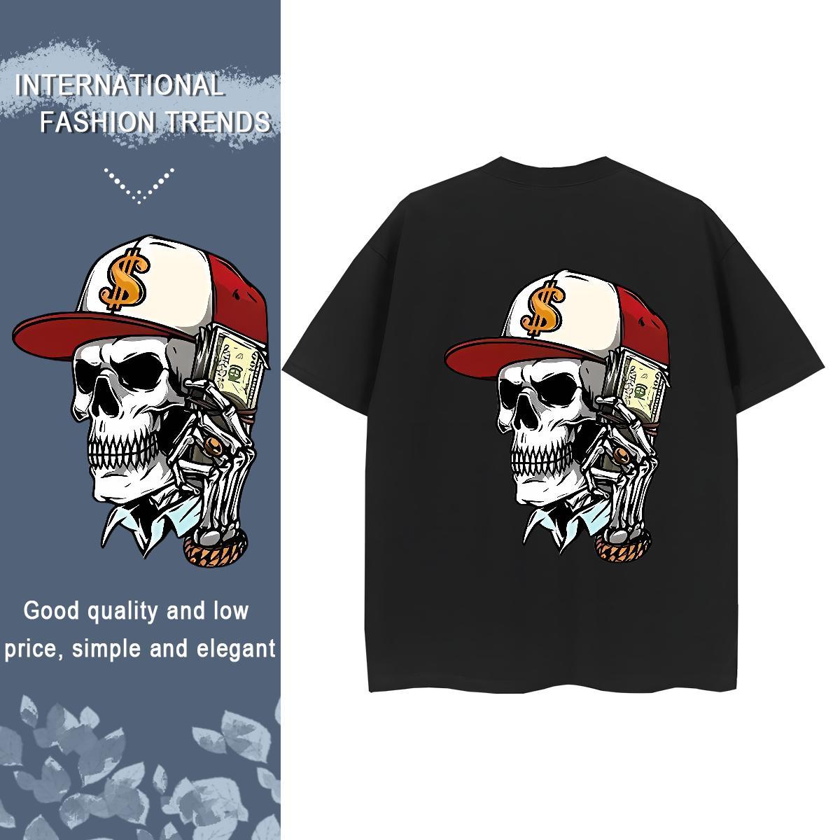 Fashion New Woman T Shirts 230g Pure Cotton Short sleeve Soft Beach hat Lady T shirt Loose fit Black Oversized Wear