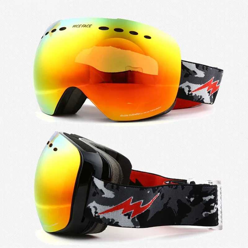 Sports womens skiing goggles anti fog mountain peoples snow glasses winter mens skiing glasses outdoor double womens motorcycle sunglasses CL241010