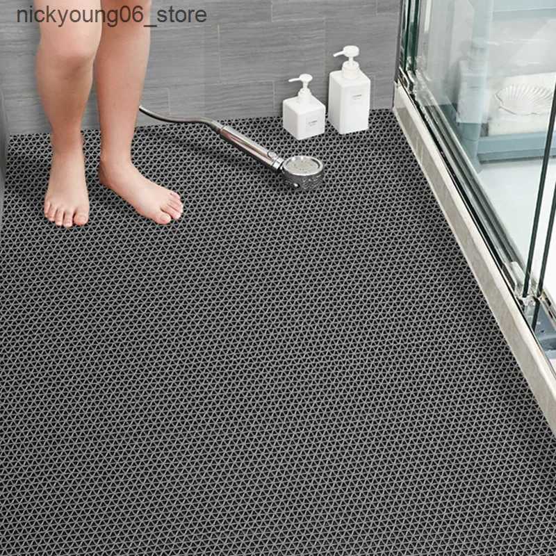 Non-Slip Bath Mats NEW Bathroom Carpet Honeycomb Foot Mat Bathroom Anti-slip Mat Hotel Home Shower Room Bathtub Toilet Bathroom Accessories Set L24091