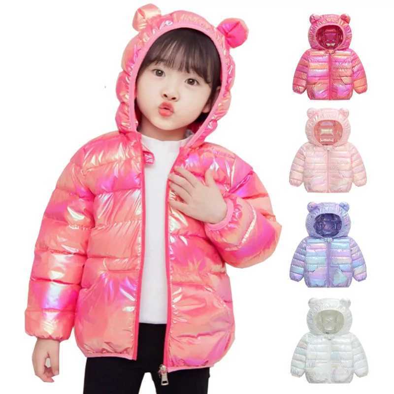 Down Coat Smooth fabric anti spray boy and girl hooded lightweight down jacket winter warm jacket autumn jacket casual clothing H241010