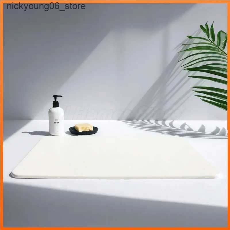 Non-Slip Bath Mats Stone Bath Mat for Bathroom Stone Shower Mat Diatomaceous Earth Mat Non-Slip Super Absorbent Quick Drying Mats Diatomaceous Mats L2