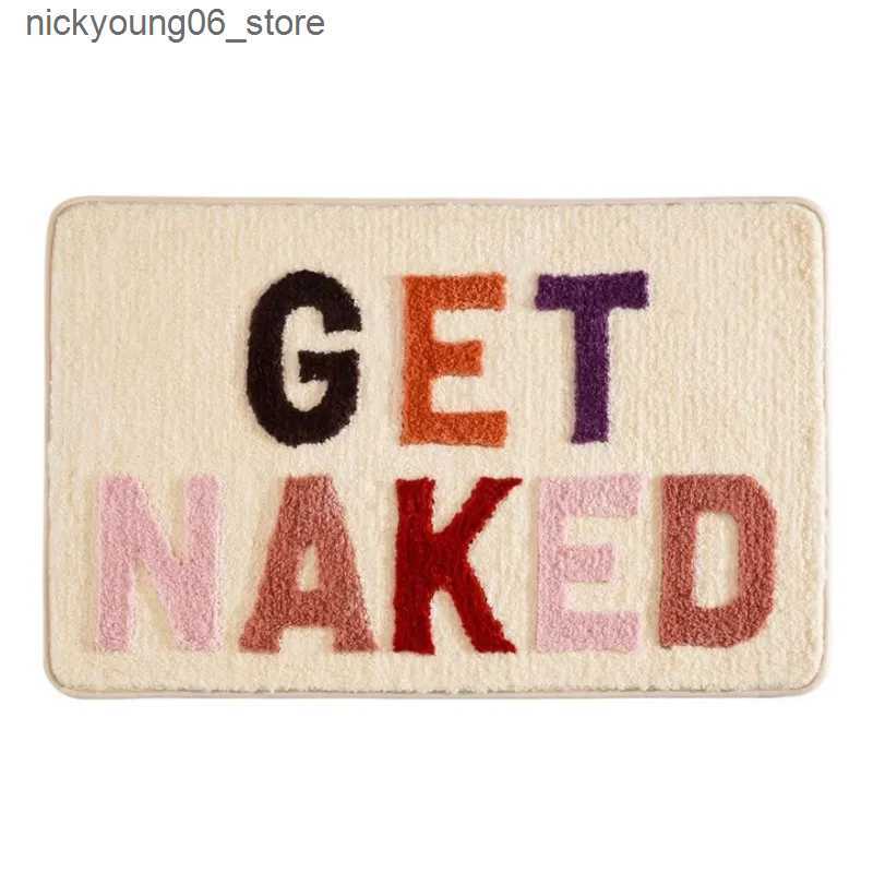 Non-Slip Bath Mats Inyahome Get Naked Bath Mat Cute Bathroom Rugs Funny Non Slip Bathtub Decor Mats Super Absorbent Floor Carpet Washable Bathmats L24