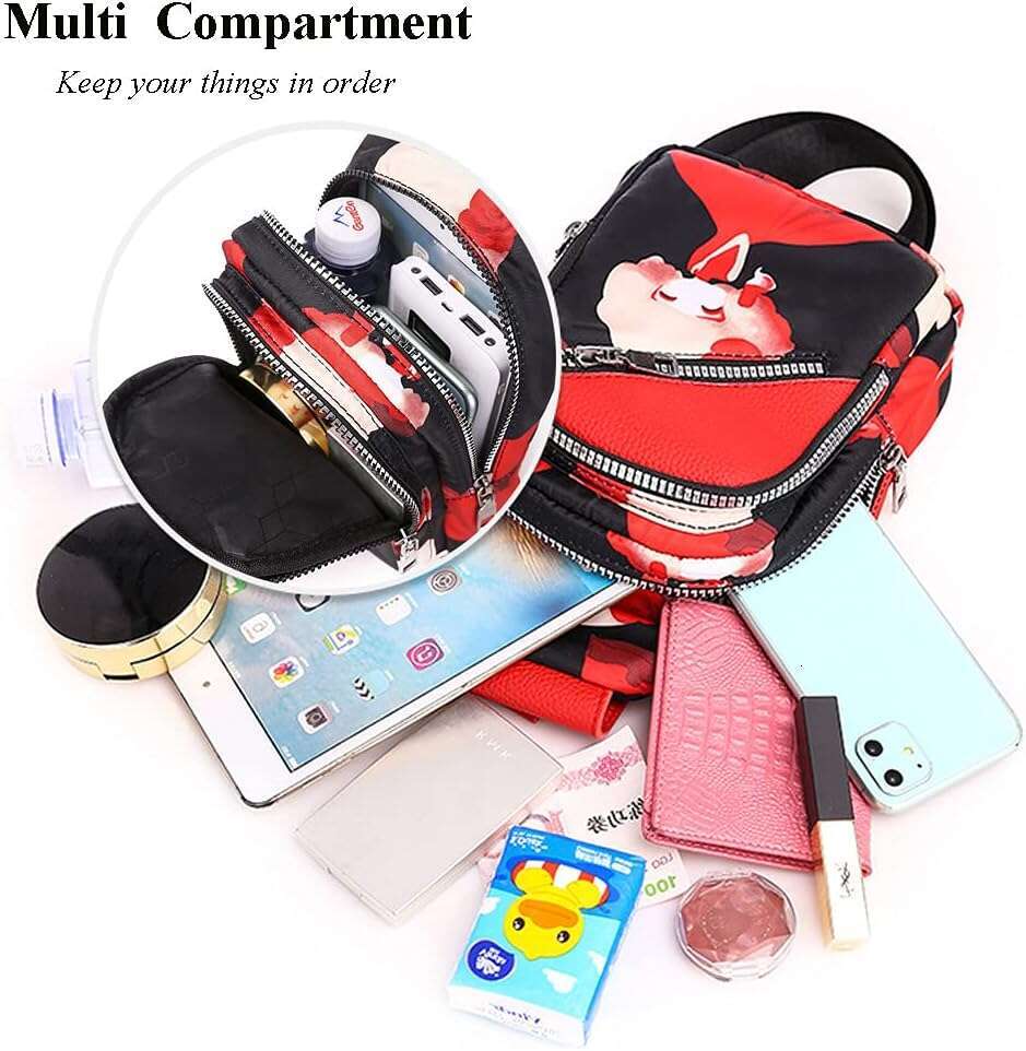 Boho Trendy Ethnic Women's Waterproof Sg Backpack Crossbody Shoulder Chest Bag for Travel Hiking Daypack