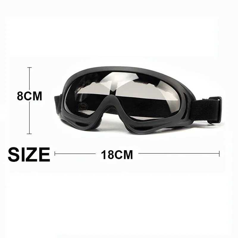 1Pc Winter Adult Windproof Skiing Glasses Outdoor Sports CS Glasses Skiing Glasses UV400 Dustproof Motorcycle Bicycle Sunglasses CL241010