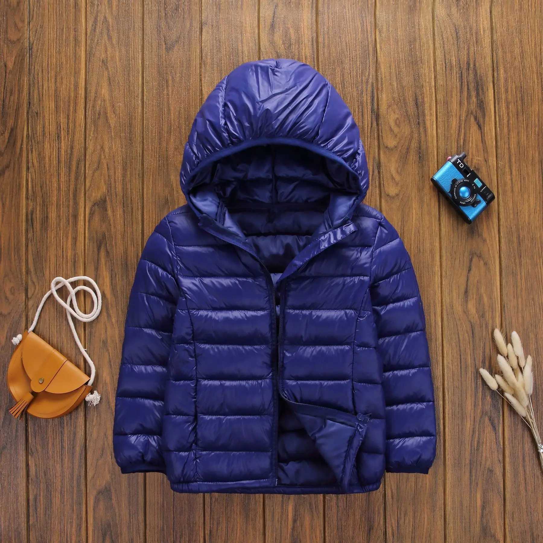 Down Coat 2024 autumn Winter Warm Down cotton Jackets For Girls Coat s Down Hooded Coats For Boys 3-12 Years Outerwear Children Clothes H241010