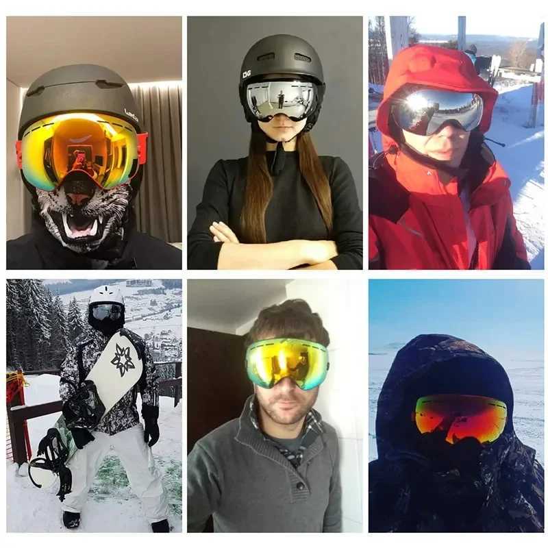 UV400 anti fog double-layer ski goggles large lens ski mask glasses ski goggles polarized goggles CL241010