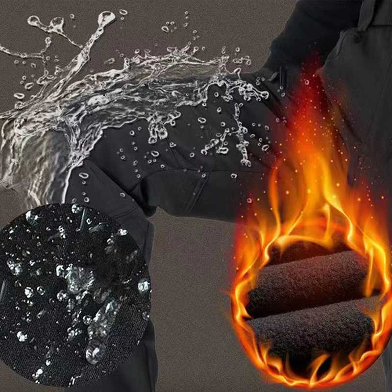Mens winter waterproof climbing skiing hiking fishing tactical shark cargo pants jackets camping and hiking travelers W241009