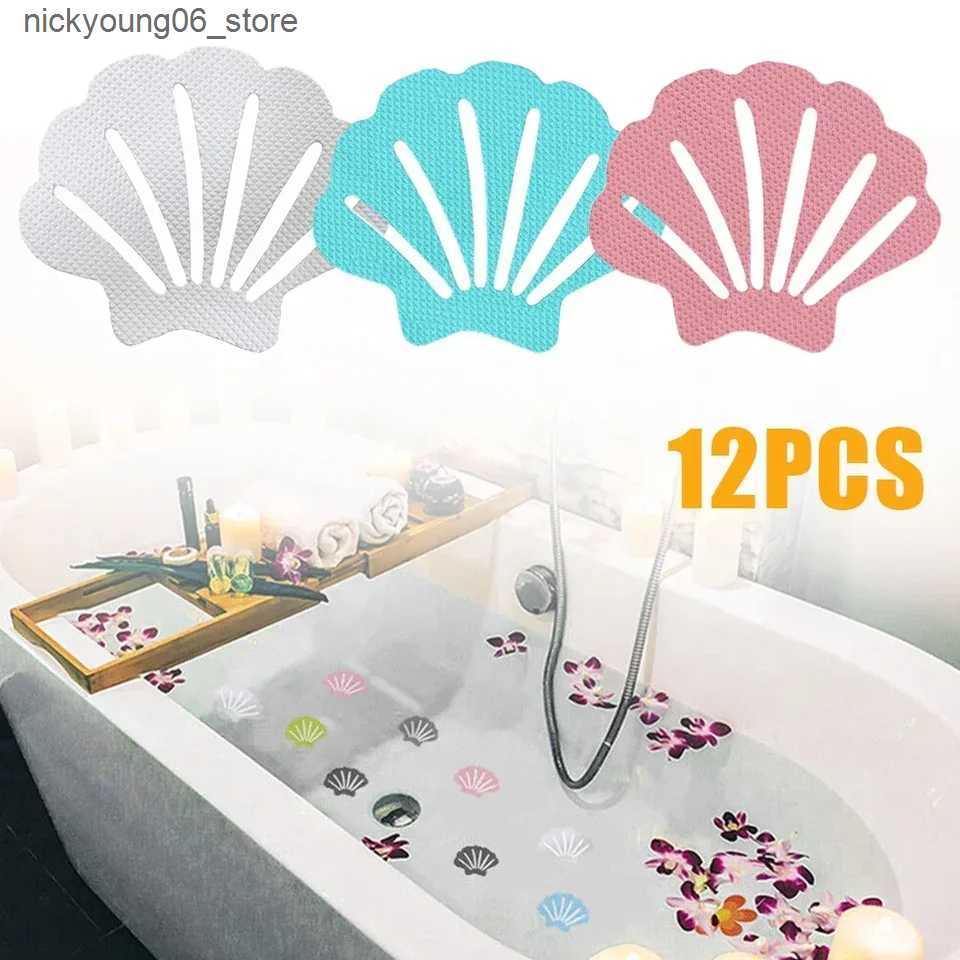 Non-Slip Bath Mats 12 Pcs Anti Slip Stickers Anti Slip Bath Grip Stickers Non Slip Shower Strips Pad PEVA Waterproof Adhesive Floor Safety Tape L24091