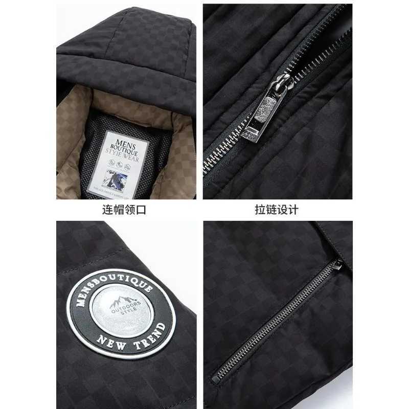 Men's Down Parkas 2024 New Men Down Jacket Winter Coat Short Leisure Loose Parkas Thicken Warm Fashion Outwear Hooded Handsome Overcoat Y241009O7