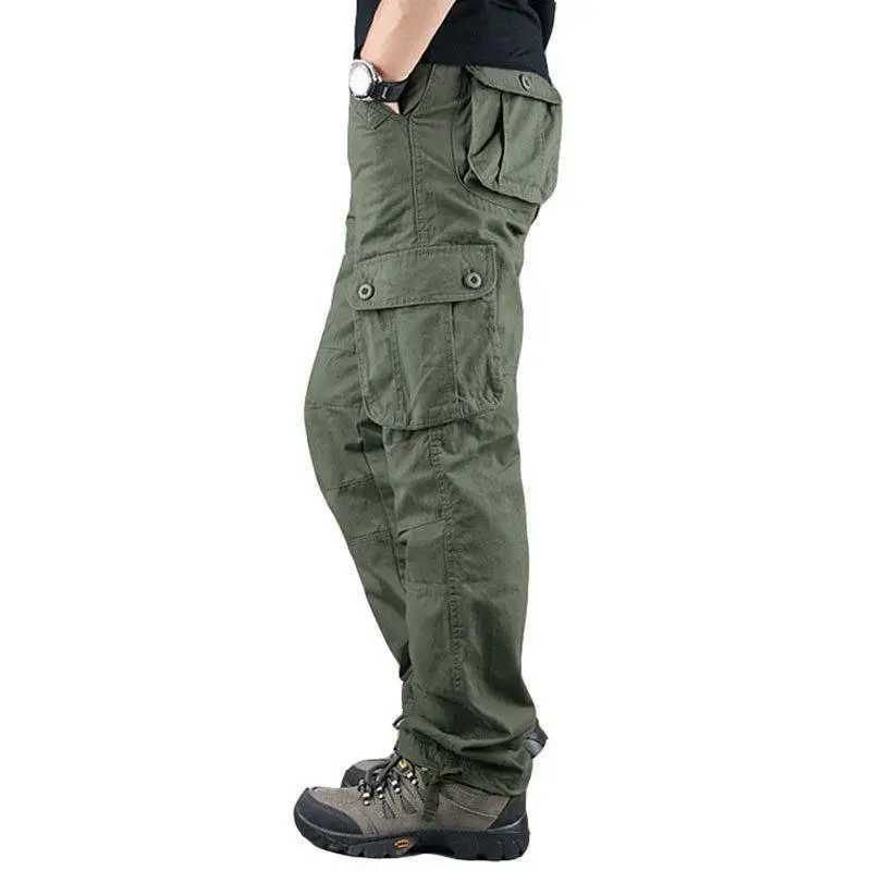 Tactical cargo pants mens cotton jackets outdoor work clothes large-sized Hombre clothing camouflage hiking pants W241009