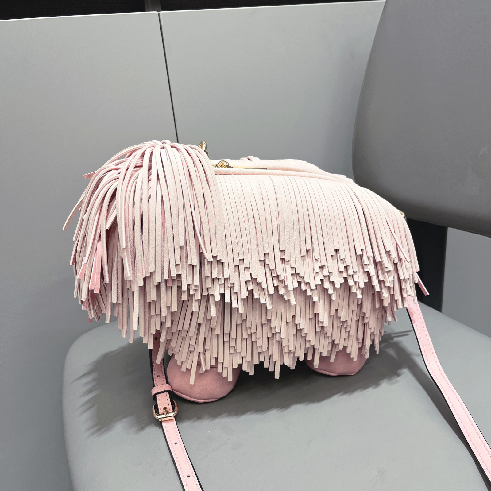 Womens wallet and handbag y ner leather cross body shoulder bag cute dog shaped party womens 241008