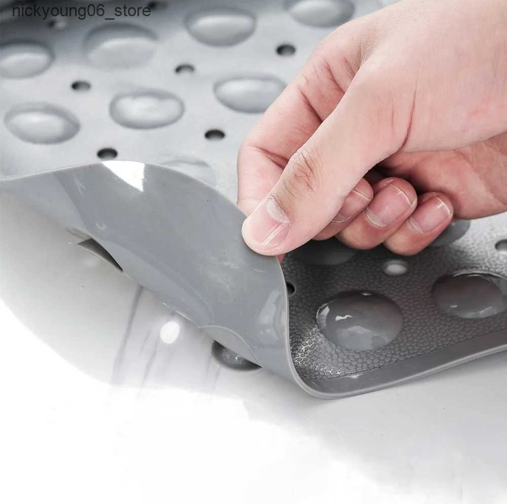 Non-Slip Bath Mats Non-Slip Bath Tub Shower Mat with Suction CupsMachine Washable Bathroom Mats with Drain Extra Large Bathtub Mat 100x40cm L240910