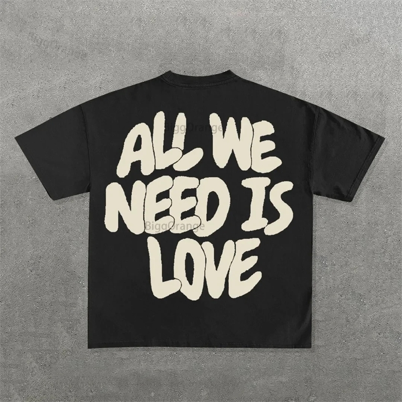 Streetwear Y2k T Shirt Mens Harajuku Hip Hop Graphic Print Oversized Cotton Round Neck TShirt Gothic Short Sleeve Tops Ins yy241009