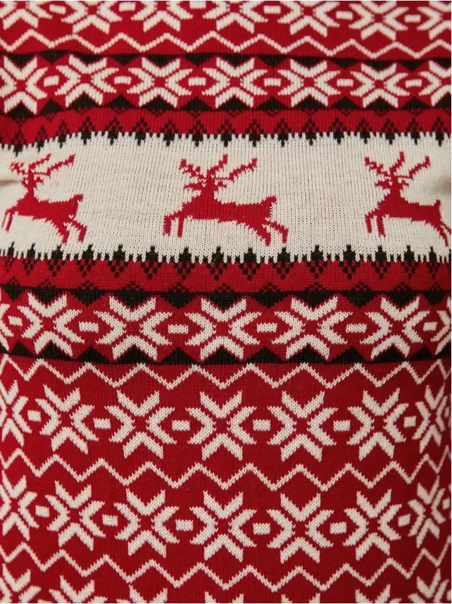 2024 Winter Women Christmas Sweaters Jacquard Knitwear Long Sleeve O Neck Casual Soft Jumper Warm Thicken Pullover Top Xmas Look 241010