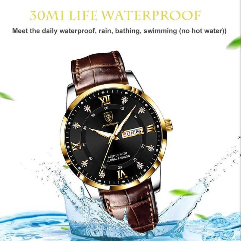 2024 Men Watches Waterproof Luminous Top Brand Luxury Leather Casual Sports Quartz Wristwatch Military Man Watch For Men relogioX241010