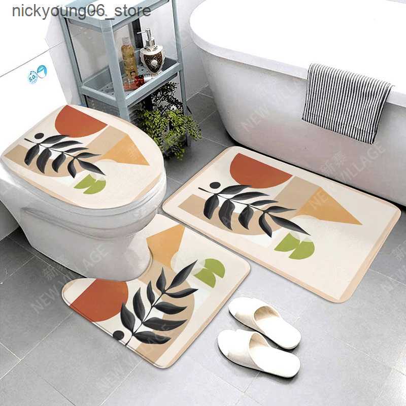 Non-Slip Bath Mats Anti-slip Bath Mat Bathroom Small Rug Shower Mat Decorative Absorbent Foot Mat Entrance Bathtub toilet rug Morandi Nordic Modern L2
