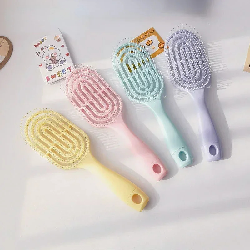 Heallor fluffy anti hair loss massage hair brush hair brush air cushion comb suitable for all hair types durable naturally curly 241009