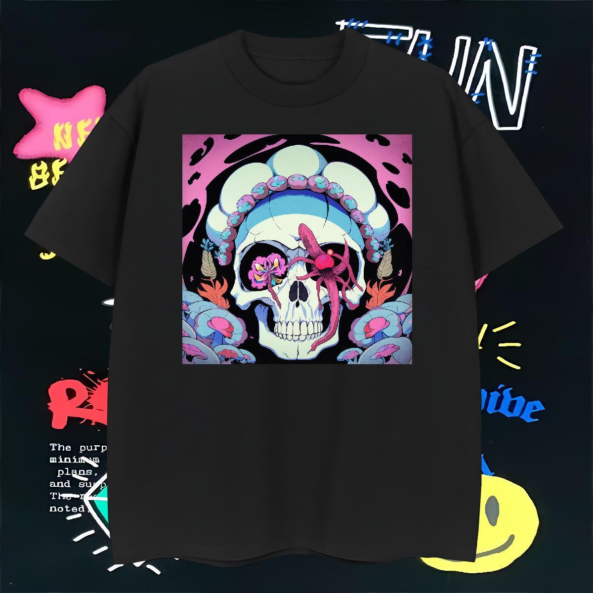 Wholesale Man T Shirts 230g Pure Cotton skull Daily Outfit Custom Big Size Short Sleeve Soft Men Tees Factory Direct Tshirts