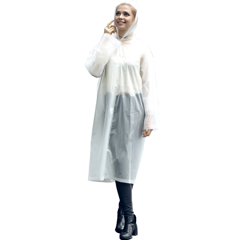Adult foldable raincoat is lightweight and easy to travel without any burden