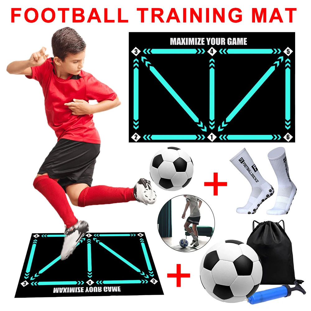 90 60CM Anti slip Foldable Dribble Training Mat for Children and Adults Football Indoor Equipment 241008
