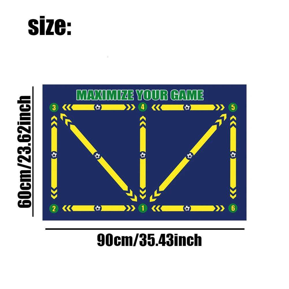 90 60CM Anti slip Foldable Dribble Training Mat for Children and Adults Football Indoor Equipment 241008