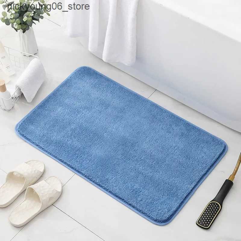 Non-Slip Bath Mats Fluffy Bathroom Bath Mat Anti-slip Bath Carpets Doormat For Toilet Absorbent Floor Rug Beside Bathtub Wash Basin Washable L240910