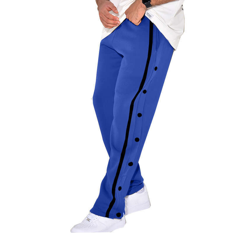loose Men's sports Breasted pants Overalls with Drawstrings for spring Wear