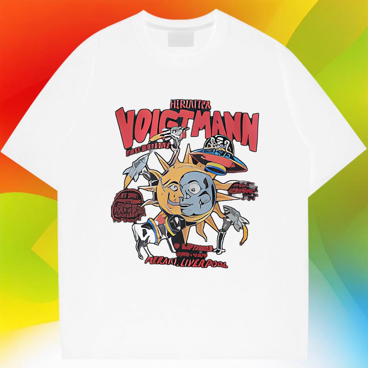 Cool Mens T Shirts 230g Pure Cotton skull High Street Hip Hop Black Oversized Round Neck Short Sleeve Tshirts Stylist Wear