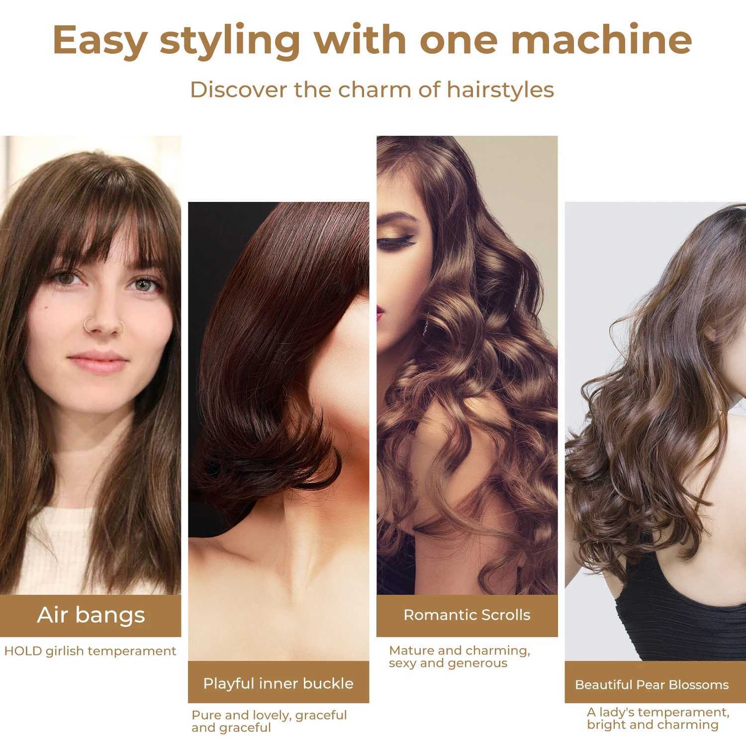 Professional Taper Curling Iron Hair Curlers Ceramic Taper Curler Cone Wand Rollers Curly Hair Care Styling ToolsXJ241010