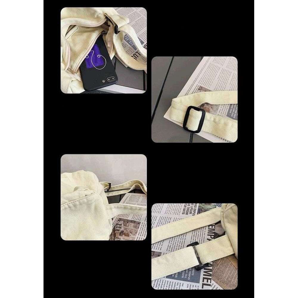 Women's Canvas Crossbody Shoulder Shopping Casual Hobo Bag
