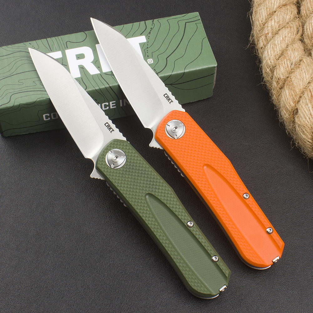 H6535 Flipper Folding Knife 8Cr13mov Satin Tanto Blade G10 With Steel Sheet Handle Outdoor Ball Bearing Camping Hiking Fishing EDC Pocket Knives