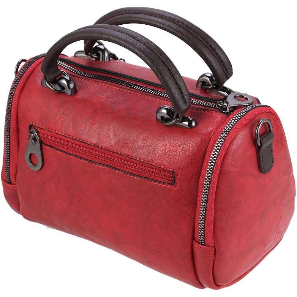 Crossbody Bag Boston Barrel Handbag with wer Pendant for Women