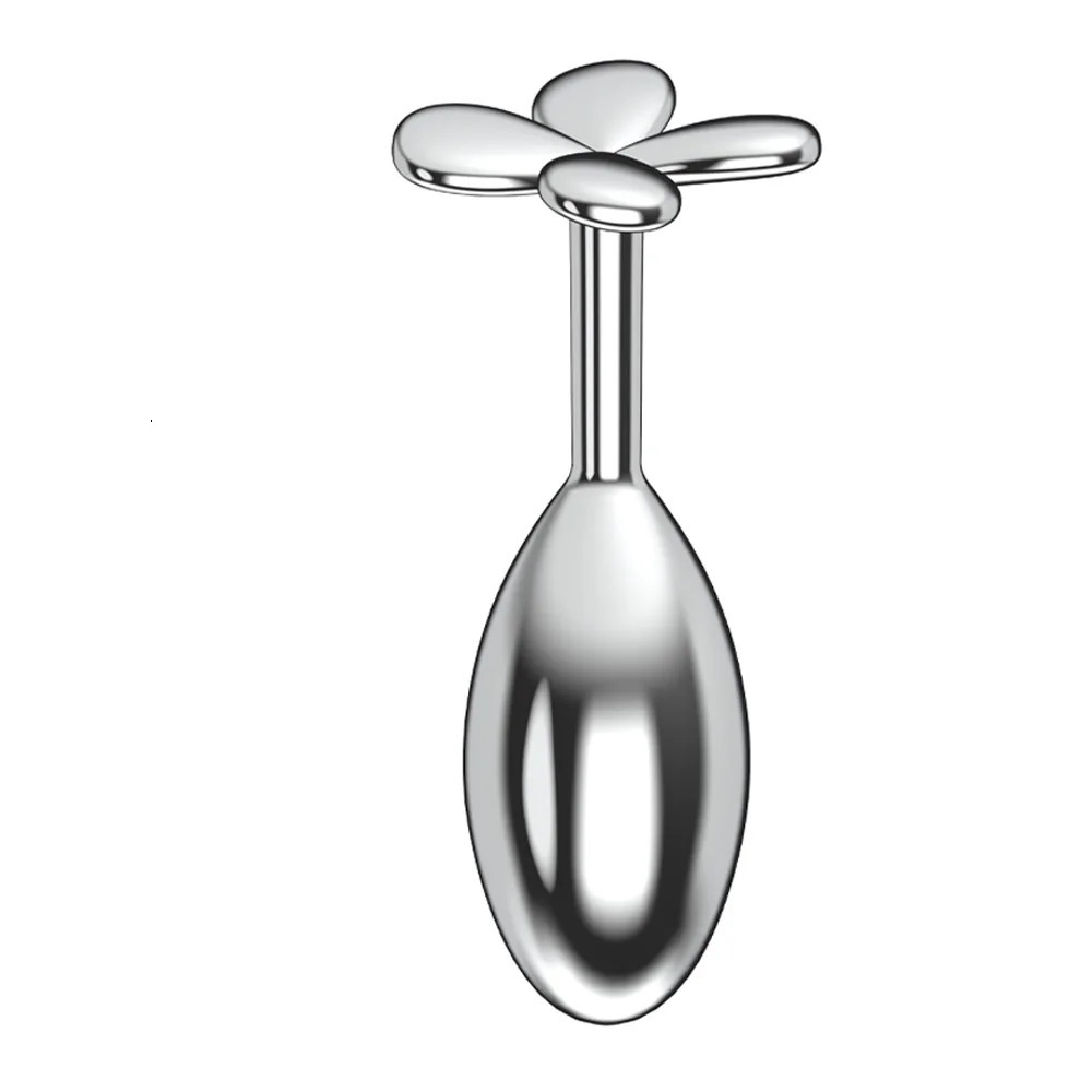 Colorful Metal Anal Beads Butt Plug Small Anal plug Stimulator Four Leaf Cover Rose Rainbow Gun Anal Sex Toy For Men Women 241010