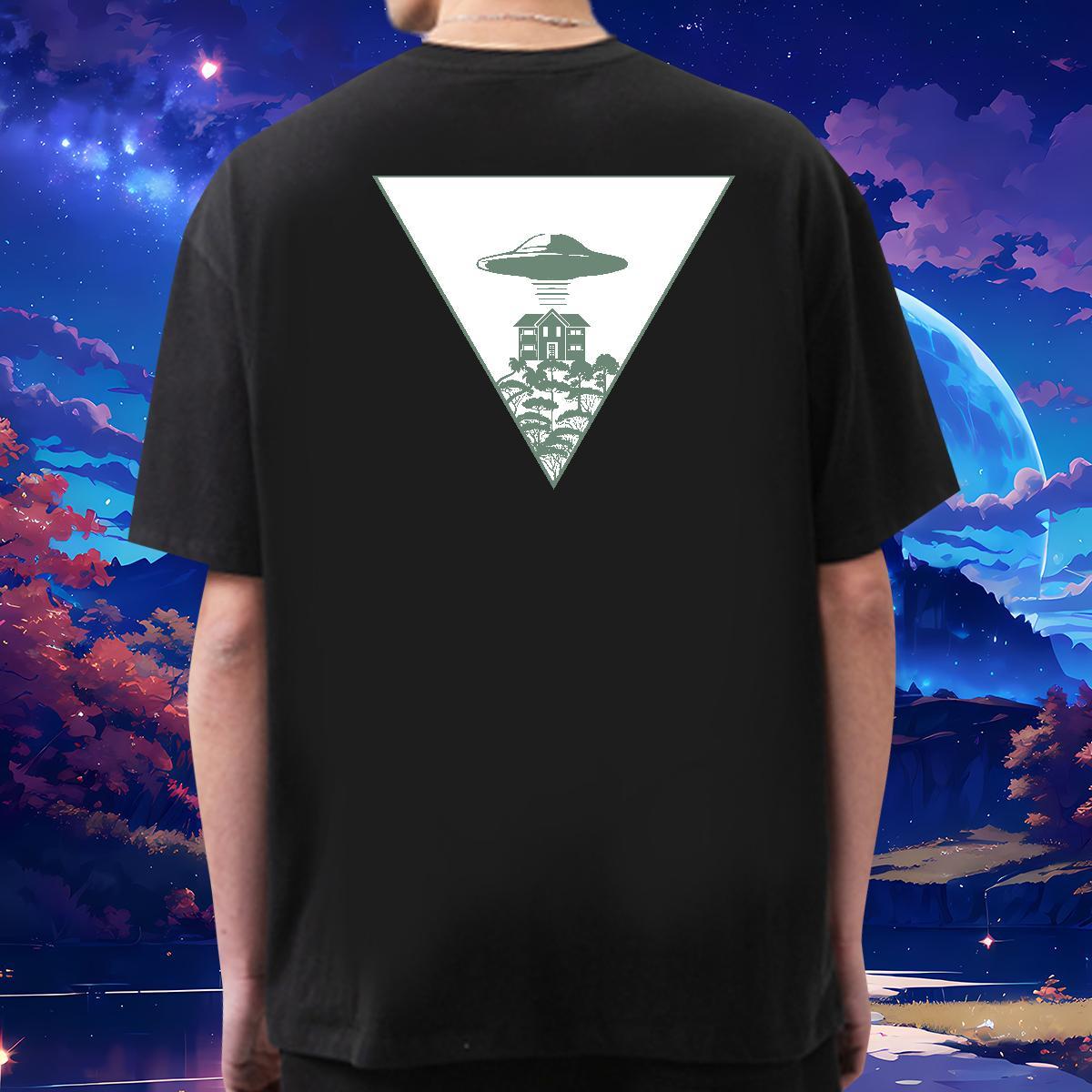 Comfortable T shirt 230g Cotton ET Daily Outfit Skull Breathable Short Sleeve Men Clothes T-Shirt Factory Direct Clothings