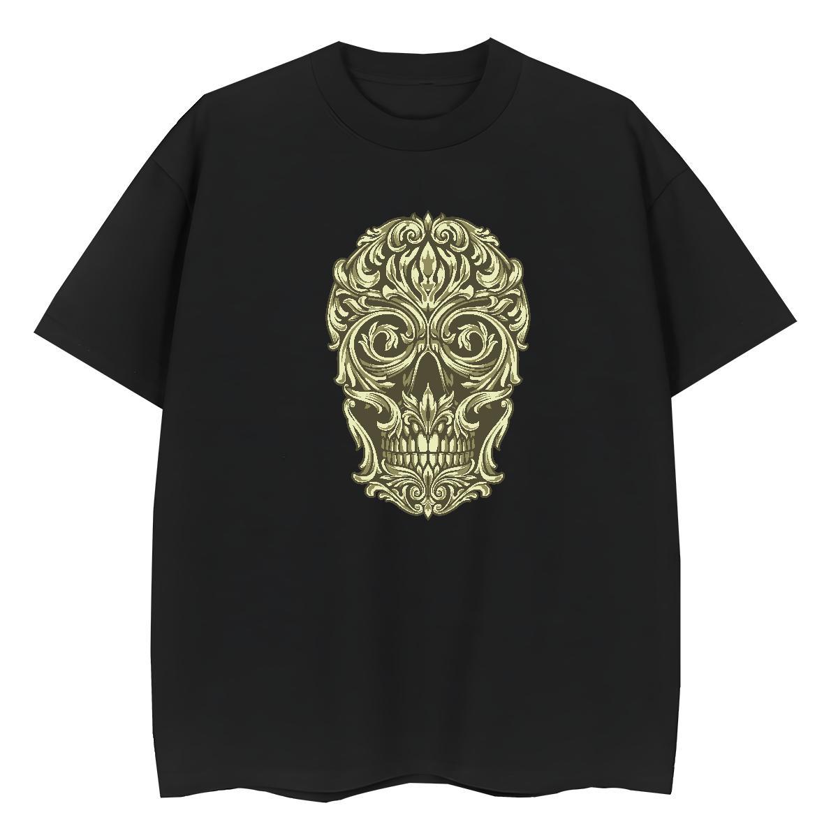 2024 Designer T Shirts Women 230g Pure Cotton O Neck Short Sleeves Street skull Woman Tshirt Female Cartoon Printing L-4XL Tshirts