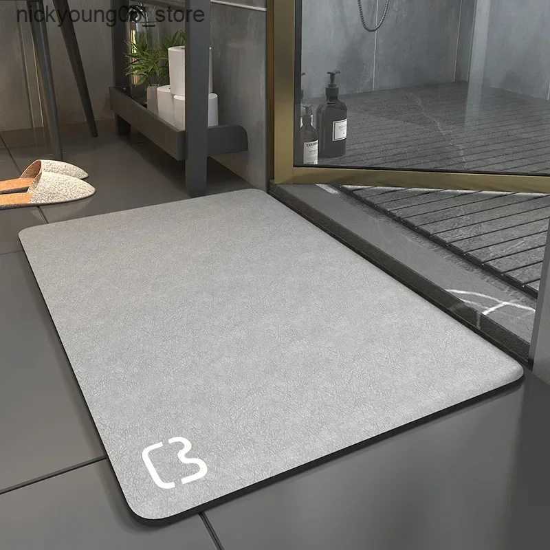 Non-Slip Bath Mats 2023 Upgrade Bathroom Absorbent Mat for Bath Floor Door Rug Rectangle Carpet Quick Drying Shower Bathtub Absorbent Mat L240910
